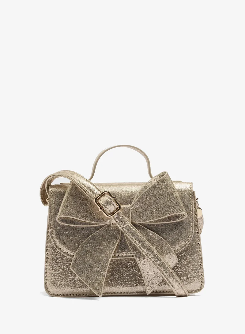 ماتلان Girls Gold Bow Occasion Bag