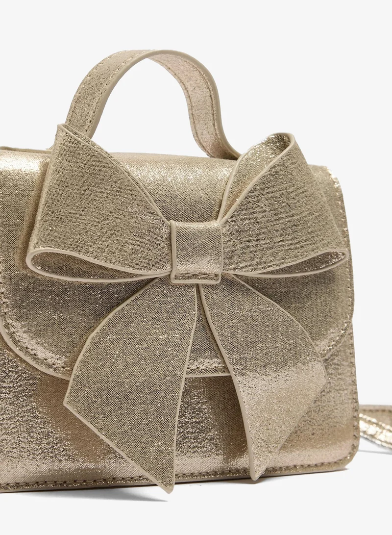 ماتلان Girls Gold Bow Occasion Bag