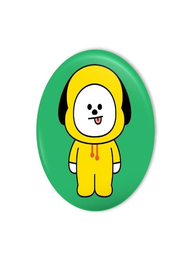 Bhai Please BTS Jimin Badge | 44mm Round Shaped Pin- Badge | Pin-Back Button Badge | Gift for Birthday, Events (25) - Image 1