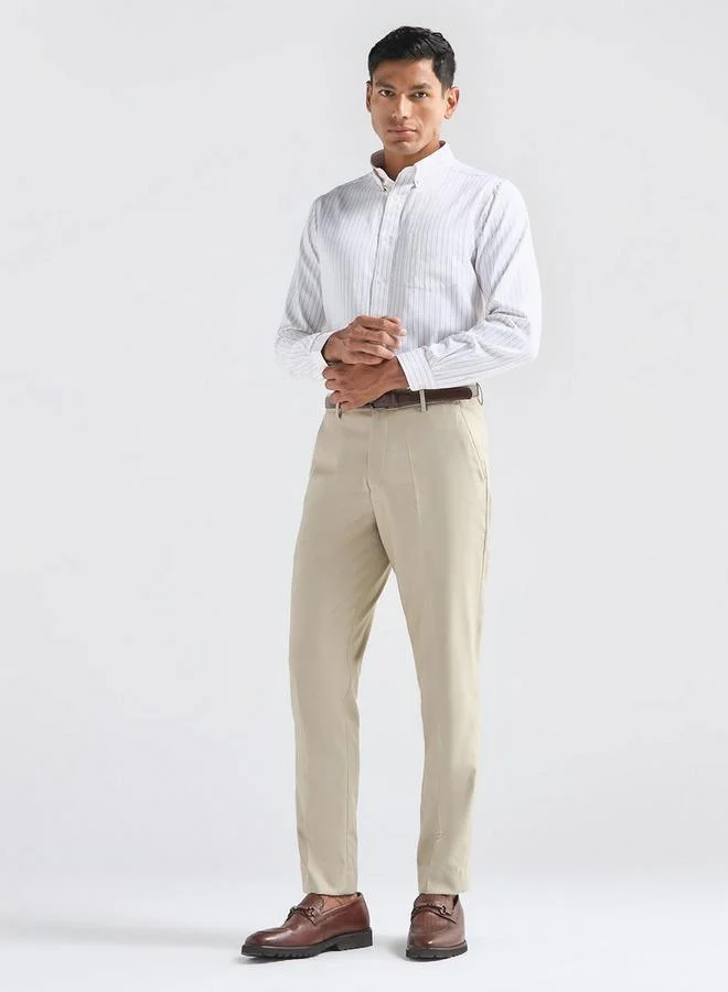 سبلاش فيڤ بنطلون بارز الملمس بقصة عادية وخصر مرن وجيوب