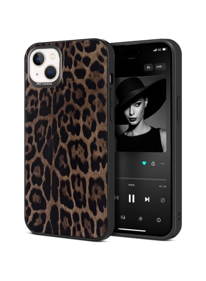 جراب هاتف بنقشة جلد النمر البري ونمط حيواني جريء لهاتف iPhone 13/14/15 (Tiger 3)