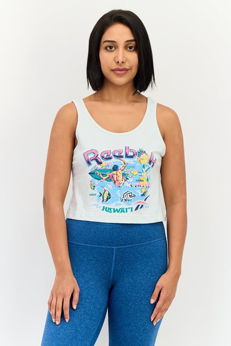 Reebok Women Sportswear Fit Sleeveless Training Tank Top, Multicolor - Image 1