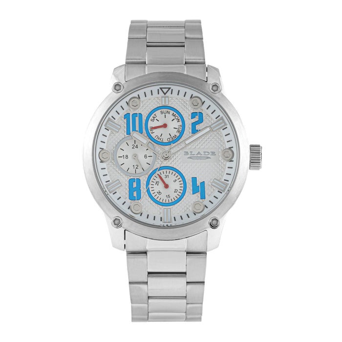 BLADE Combat II White 3563G2SWS SS Case & Band Multifunction Men's Watch - Image 1