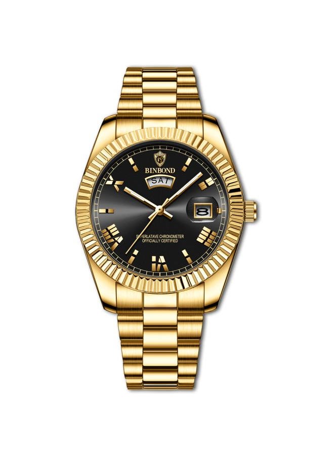NIBEMINENT Binbang Watch Men's Non-mechanical Waterproof Log Style Fashion Blue Couple's Business 