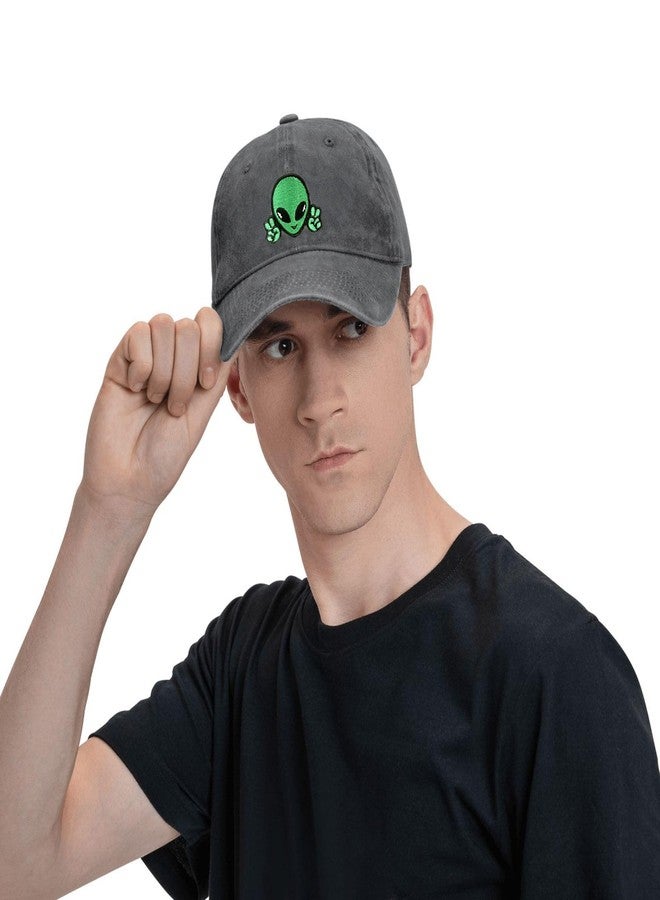 Aiojool Alien Baseball Cap for Men Women Adjustable Embroidered Washed Baseball Hats - Image 5