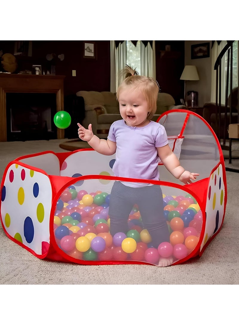 بريمو بلس بيت لعب للأطفال قابل للطي بنمط منقط وبجودة ممتازة في الخيمة الخارجية والداخلية 70 * 60 *120سم - Image 3