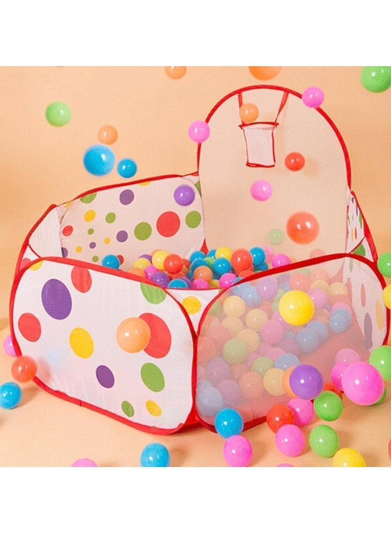 بريمو بلس بيت لعب للأطفال قابل للطي بنمط منقط وبجودة ممتازة في الخيمة الخارجية والداخلية 70 * 60 *120سم - Image 5