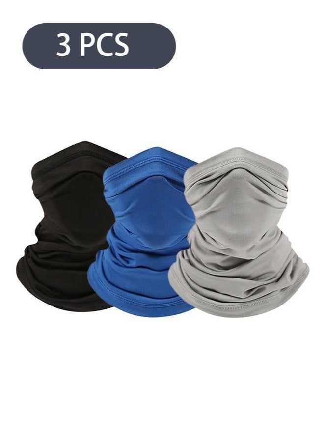 Generic 3-Piece Sun UV Protection Face Mask, Breathable Bandana Neck Scarf for Cycling Running  - Image 1