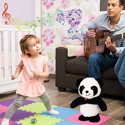 Easfan Talking Panda Repeats What You Say Electric Walking Singing Stuffed Animal Interactive Funny Plush Toy Musical Speaking Animated Toy Birthday for Kids Boys Girls 8 - Image 5