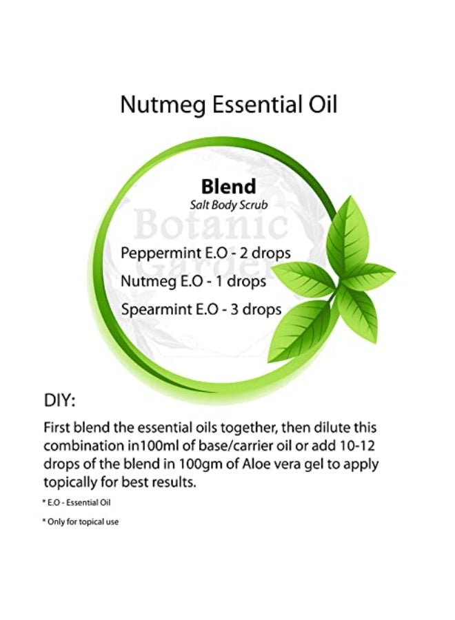 BOTANIC GARDEN Nutmeg Oil 100% Natural & Organic Nutmeg Essential Oil | Jaiphal Oil | Jaiphal Ka Tel | Cold Pressed Nutmeg Oil | Pure Nutmeg Oil (10ml) - Image 5