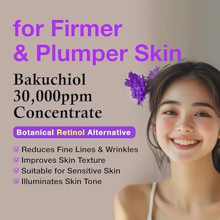 CELDYQUE Korean Bakuchiol Concentrate DIY Mix-in Serum 30,000 ppm - High Potency Retinol Alternative | Wrinkle Reduction Skin Firming & Smoothing - Anti-Aging Sensitive Skin Vegan & Cruelty-Free Non-GMO 1 oz - Image 3