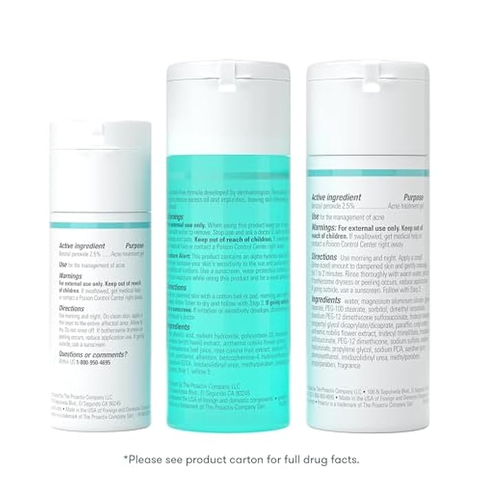Proactiv 3 Step Acne Treatment - Benzoyl Peroxide Face Wash, Repairing Acne Spot Treatment for Face and Body, Exfoliating Toner - 30 Day Complete Acne Skin Care Kit - Image 2