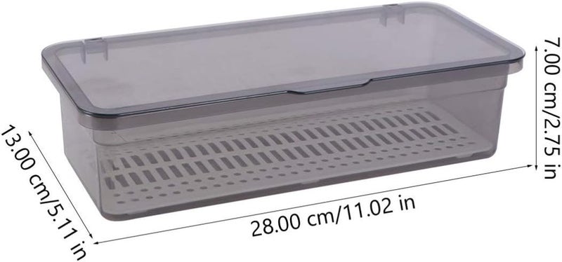 Cabilock 3pcs Silverware Organizer with LidPortable Plastic Utensil Holder for CountertopCovered Cutlery Drawer Organizer Transparent Silverware Holder Dinnerware Holder for Spoons Forks Knives - Image 2