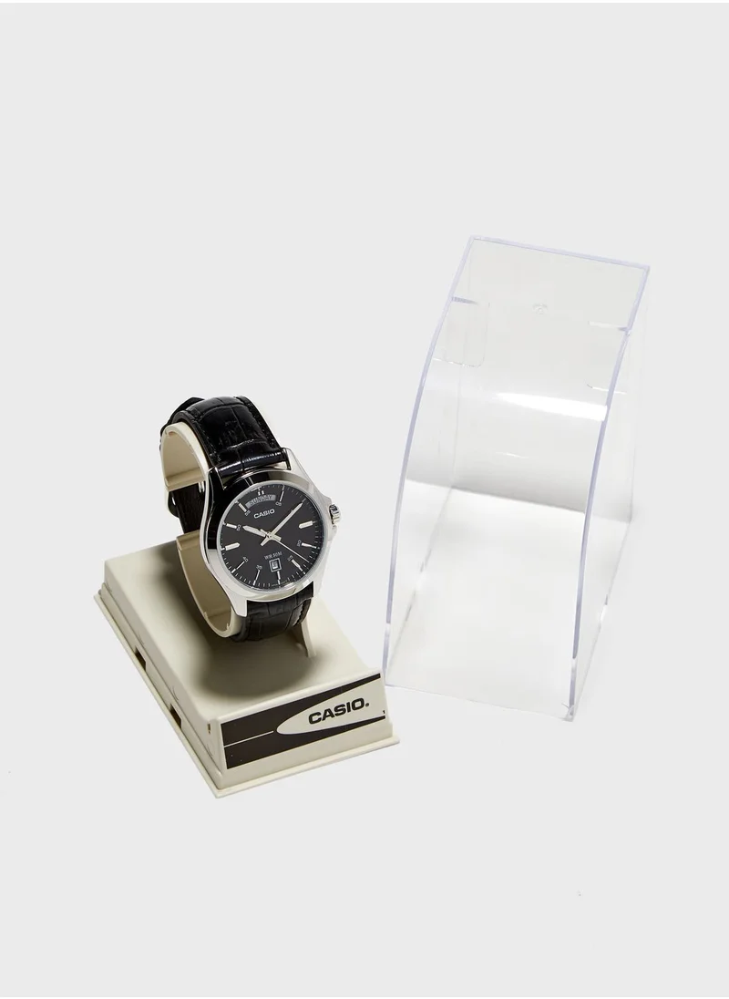 CASIO Classic Leather Strap Analog Watch