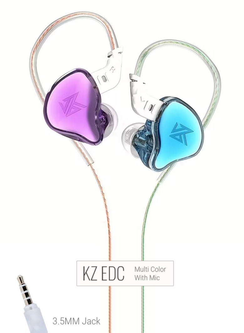 Linsoul KZ EDC Monitor-Grade Dynamic Earphones with Mic, 10mm Hi-Res Driver, Clear Vocals, 3.5mm Wired In-Ear Headphones - Image 1