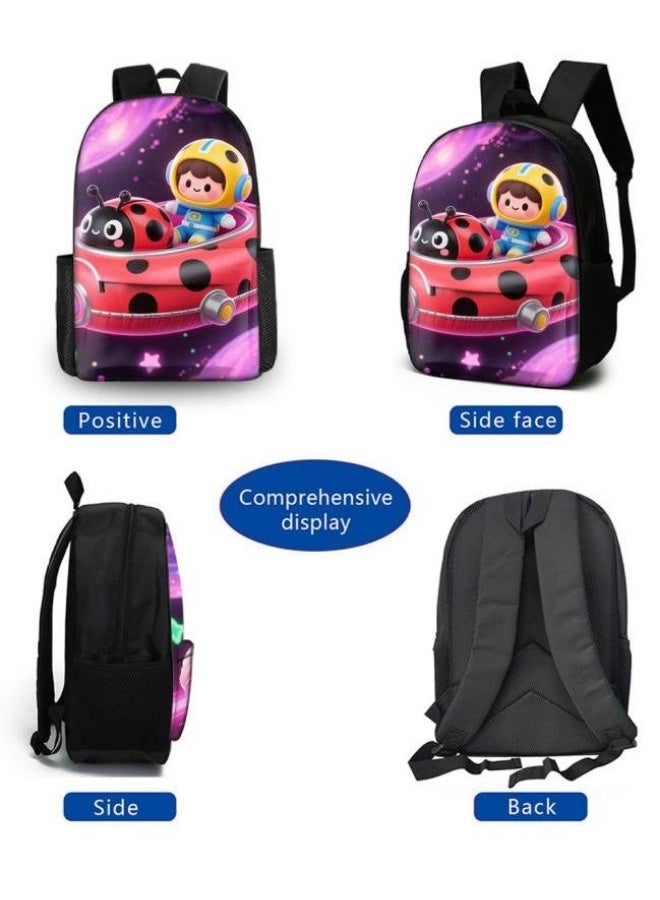 Bright Li Fire Fashion is unlimited! Cartoon bag three-piece set, suitable for a variety of scenes for students and teenagers (available for students, children, friends on outings, mountain climbing, schooling, etc.) - 32 - Image 3