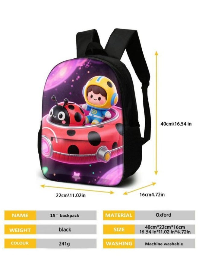 Bright Li Fire Fashion is unlimited! Cartoon bag three-piece set, suitable for a variety of scenes for students and teenagers (available for students, children, friends on outings, mountain climbing, schooling, etc.) - 32 - Image 5