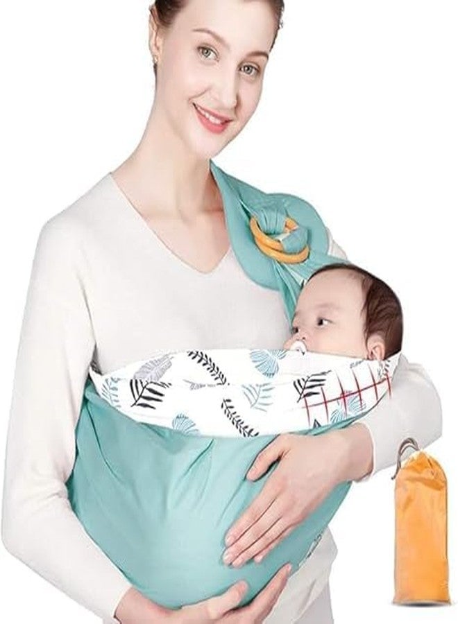 Meneflix Adjustable Baby Sling Carrier with Wooden Ring - Soft Cotton Fabric, Ergonomic Design, Breathable Wrap for Newborns, Infants & Toddlers - Lightweight & Stylish - Image 1