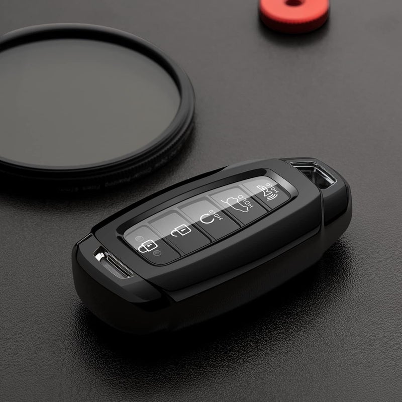 Tengare Car Key Fob Cover Compatible with Hyundai Key Case Protector Keychain Holder - Image 3