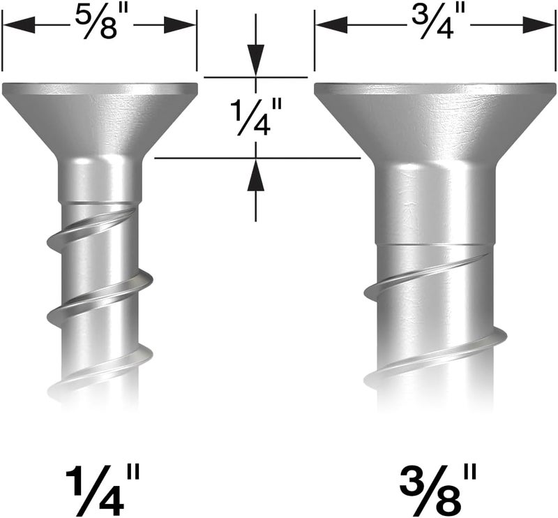 Simpson StrongTie THDB25412CS Titen HD 1/4 in. x 4-1/2 in. Zinc-Plated Countersunk Head Heavy-Duty Screw Anchor (50-Qty) - Image 2