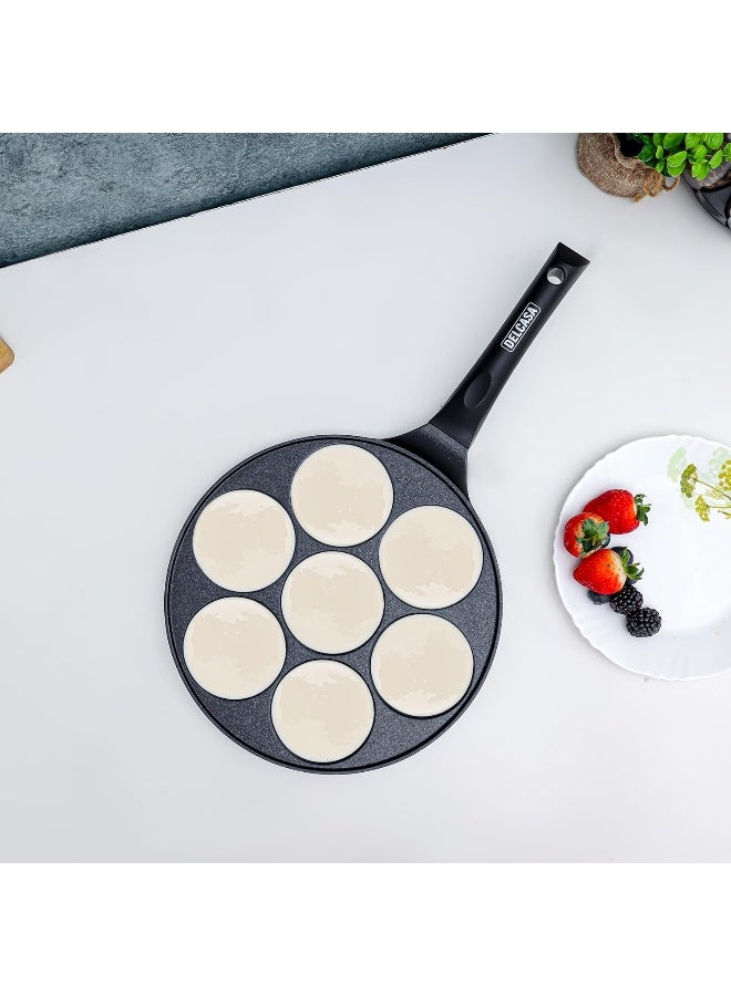 DELCASA Delcasa DC3220 Pancake Pan, 26 cm Size, Black  - Image 3