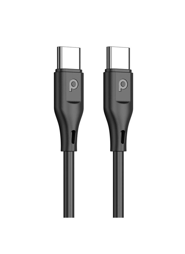 بورودو - شاحن 20W+QC USB A+C المملكة المتحدة/شحن فعال/شحن متزامن/شحن متزامن/توافق عالمي - أسود - Image 1
