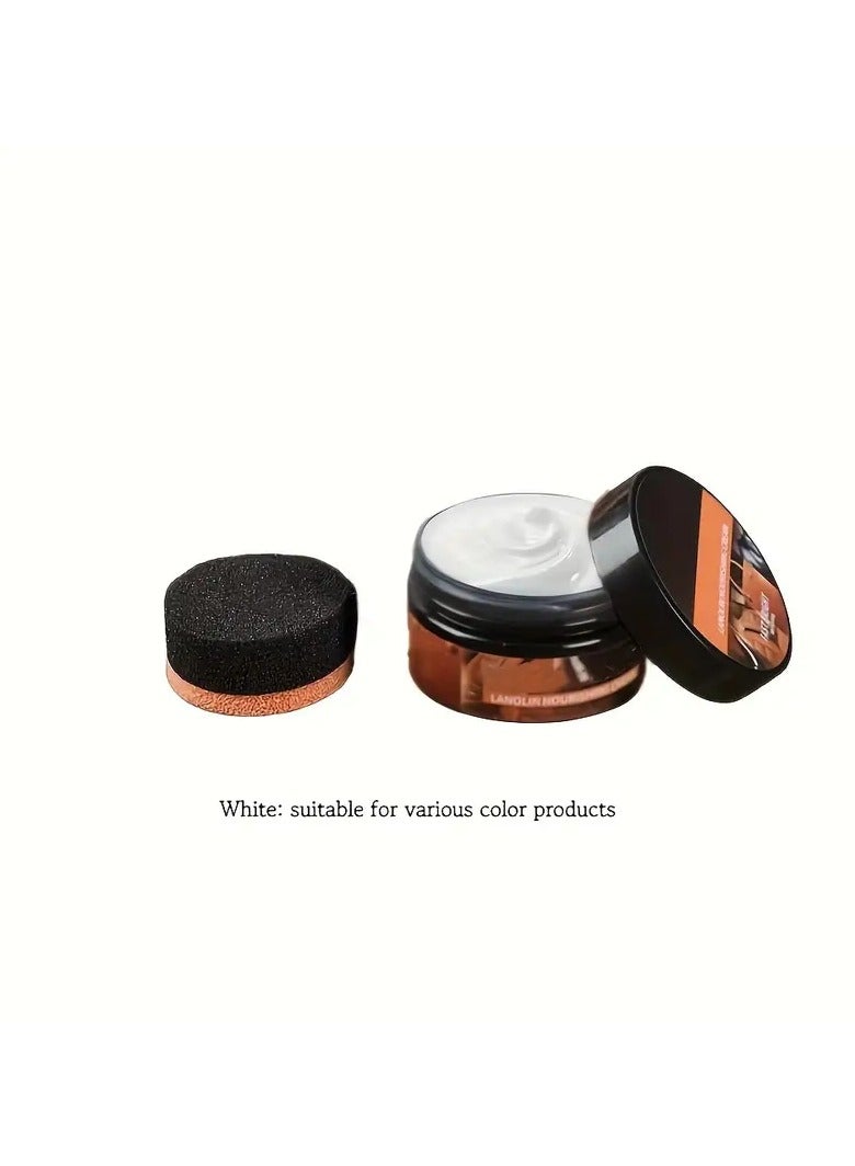 Generic 1pc 100ml Car Leather Plastic Nourishing Repair Paste Restore Original Gloss Plastic Leather Parts Refurbishment Paste With Sponge Long Lasting Coating Paste  - Image 2