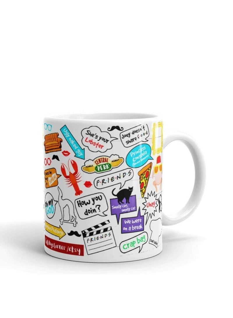 RYN Friends TV Show Mug for Coffee Tea | Printed Mug Funny Merchandise | Friends Mug Ceramic for Tea Coffee Milk - Image 2
