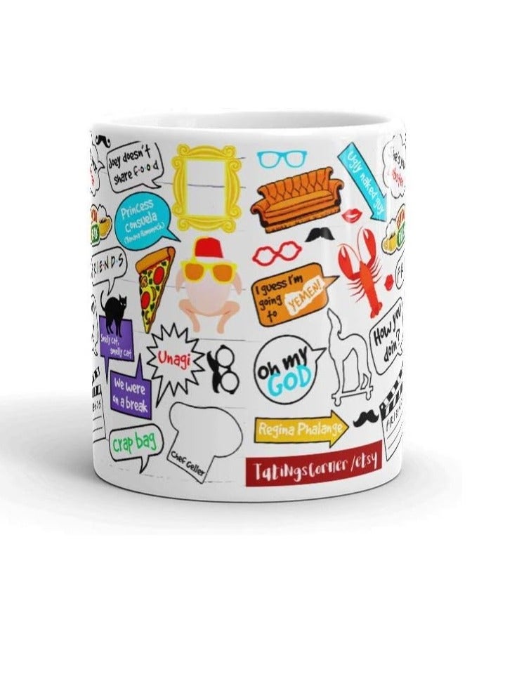 RYN Friends TV Show Mug for Coffee Tea | Printed Mug Funny Merchandise | Friends Mug Ceramic for Tea Coffee Milk - Image 3