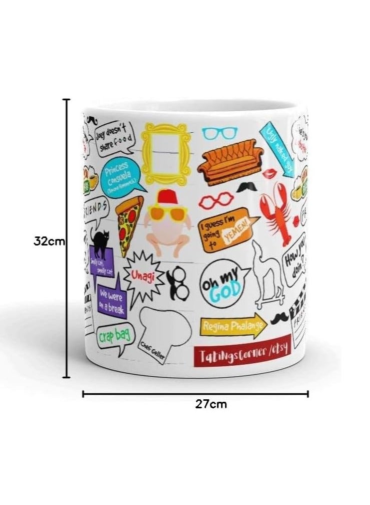 RYN Friends TV Show Mug for Coffee Tea | Printed Mug Funny Merchandise | Friends Mug Ceramic for Tea Coffee Milk - Image 4
