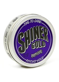 Shiner Gold Psycho Hold Pomade ; Extreme Hold ; High Shine ; Waterbased ; Coconut Scent 4Oz