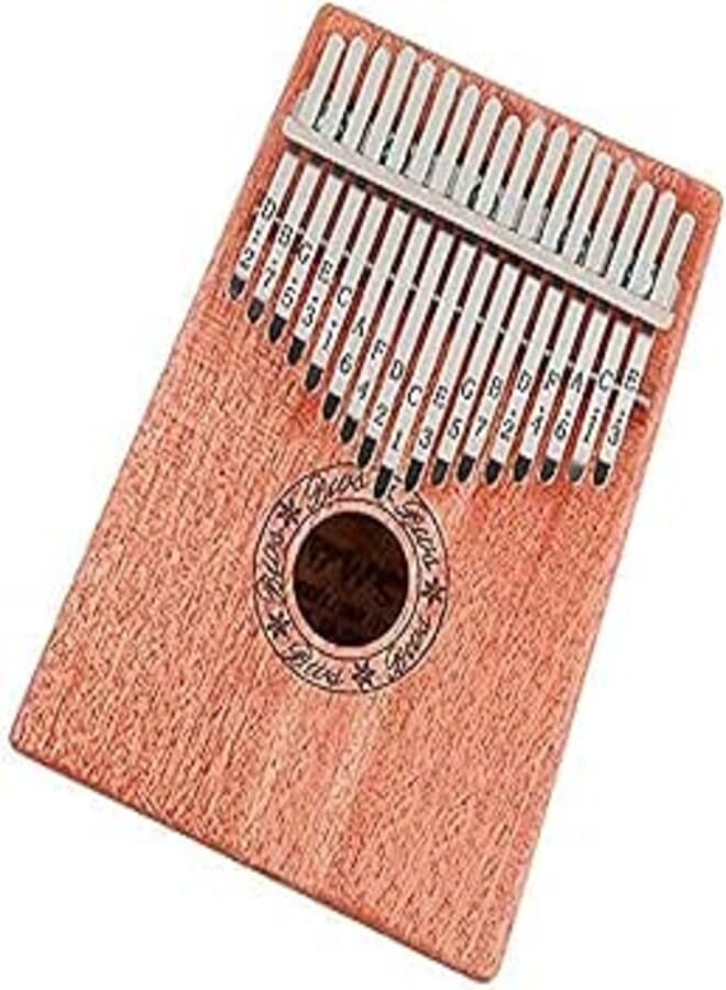 Portable 17 Keys Kalimba Thumb Piano High-Quality Wooden Mbira Marimba Sanza of Attached Ore Metal Tines Body Musical Instrument With Shoulder Bag Ideal Kids Gift Toys - 2724678945507 