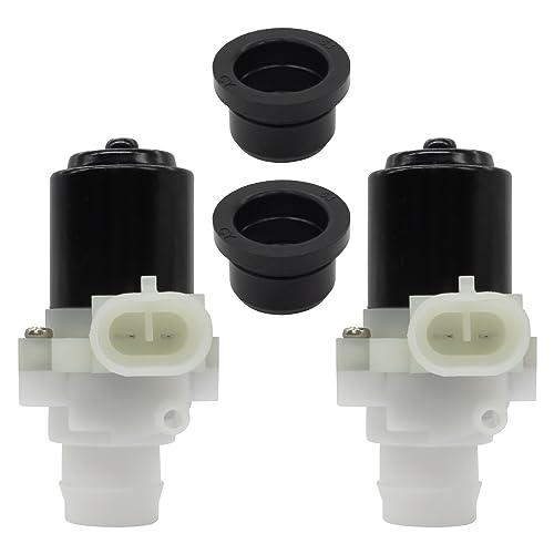 SuperDi Upgraded Truck Windshield Washer Fluid Pump Replacement for Kenworth T680 T880 and Peterbilt 104307 T4695001 HLK7046 104252 386 389 330 335 320 579 2PCS - Image 1