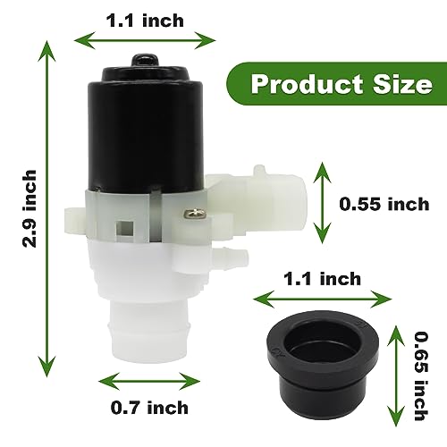 SuperDi Upgraded Truck Windshield Washer Fluid Pump Replacement for Kenworth T680 T880 and Peterbilt 104307 T4695001 HLK7046 104252 386 389 330 335 320 579 2PCS - Image 3