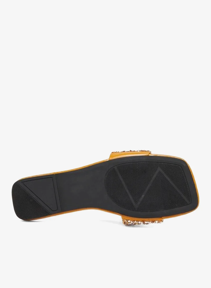 Take Two  Embellished Slip-On Sandals for Women | Best Price UAE