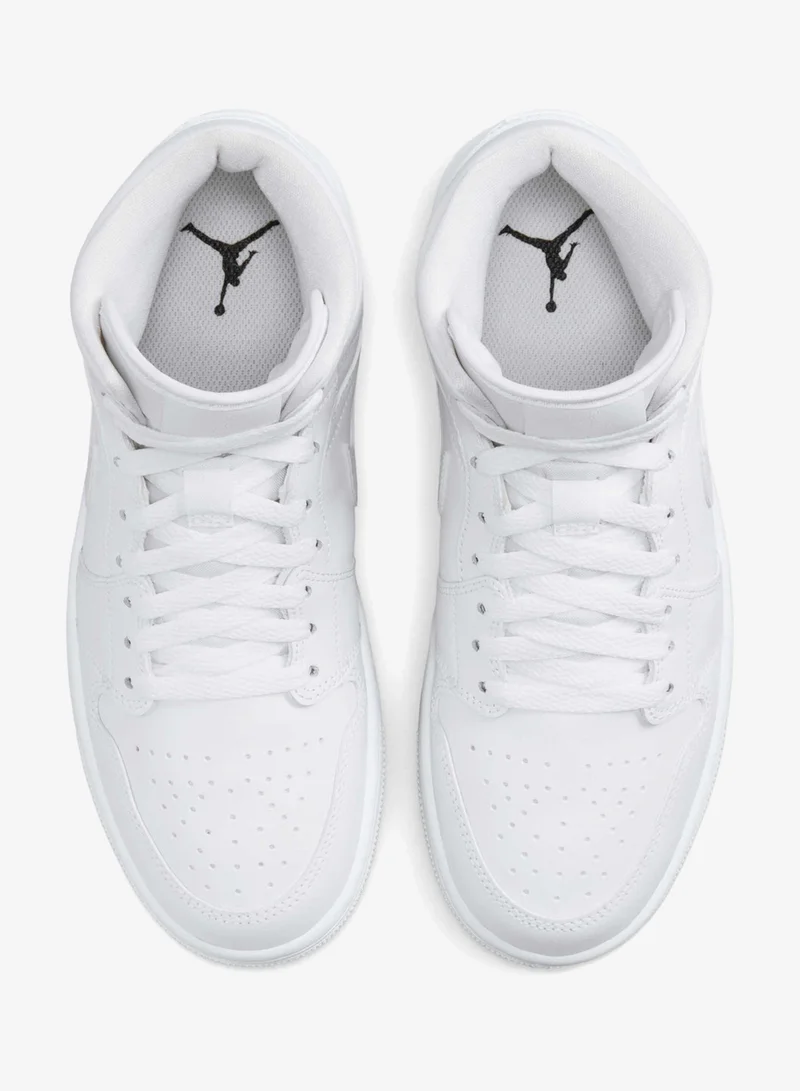 Jordan White Women's Air Jordan 1 Mid Shoes for Women | Best Price UAE