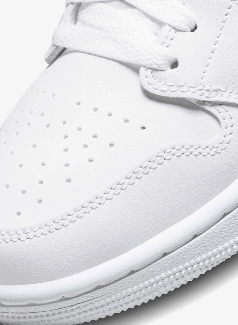 Jordan White Women's Air Jordan 1 Mid Shoes for Women | Best Price UAE