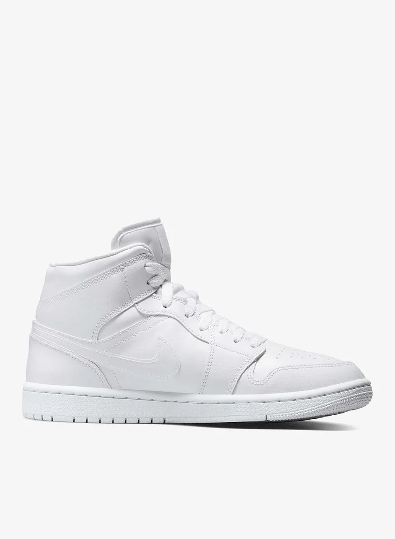Jordan White Women's Air Jordan 1 Mid Shoes for Women | Best Price UAE