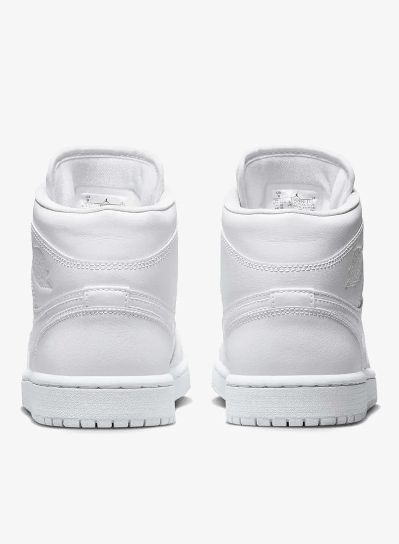 Jordan White Women's Air Jordan 1 Mid Shoes for Women | Best Price UAE