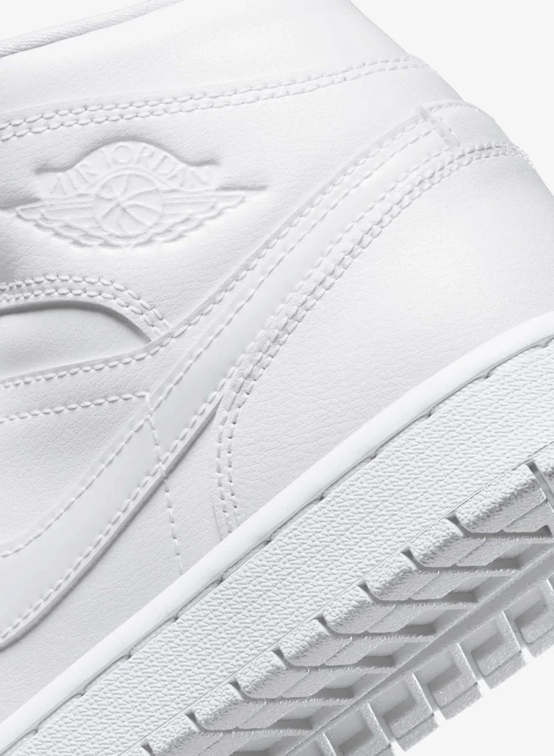 Jordan White Women's Air Jordan 1 Mid Shoes for Women | Best Price UAE