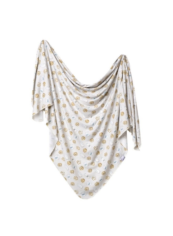 Copper Pearl Large Premium Knit Baby Swaddle Receiving Blanket Chip - Image 1