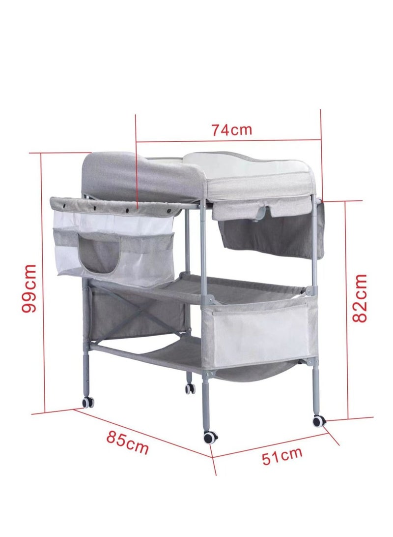 Cool Baby COOLBABY Baby Diaper Table Portable Multi-Functional Folding Baby Touch Table Changing Diapers Mobile Newborn Care - Image 2