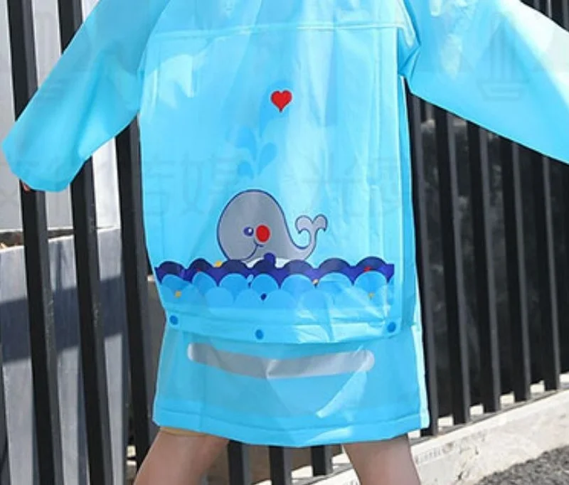 Masho Trend Animal Figured Hooded Children's Raincoat - Children's Raincoat - Unisex Raincoat
