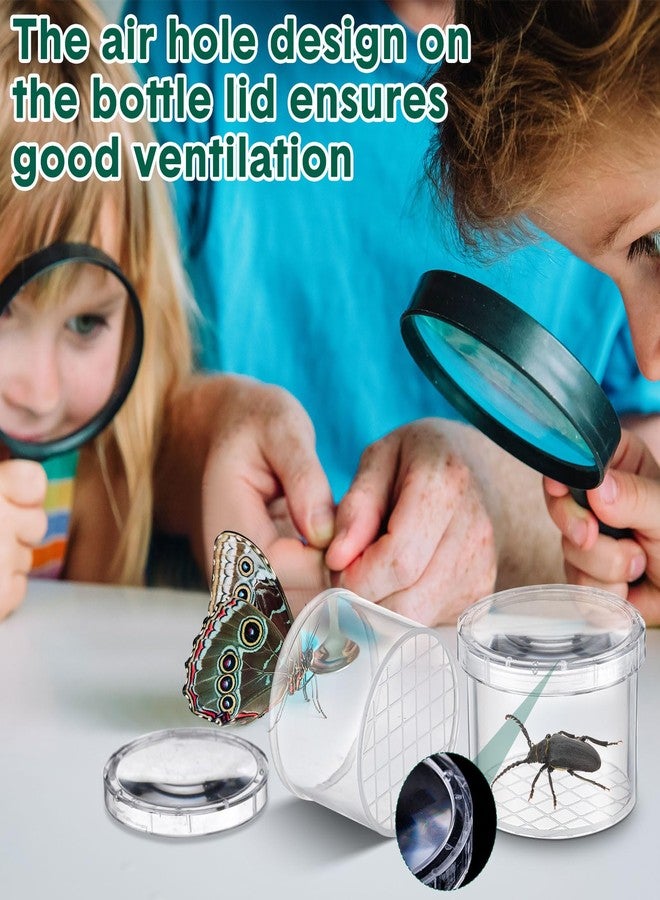 Arrowbash 48 Pcs Kids Butterfly Fishing Nets Bulk Colorful Telescopic Butterfly Fishing Nets with Stainless Steel Pole Handle 34 Inch with 20 Pcs Plastic Insect Bottle Nature Exploration Toys - Image 5