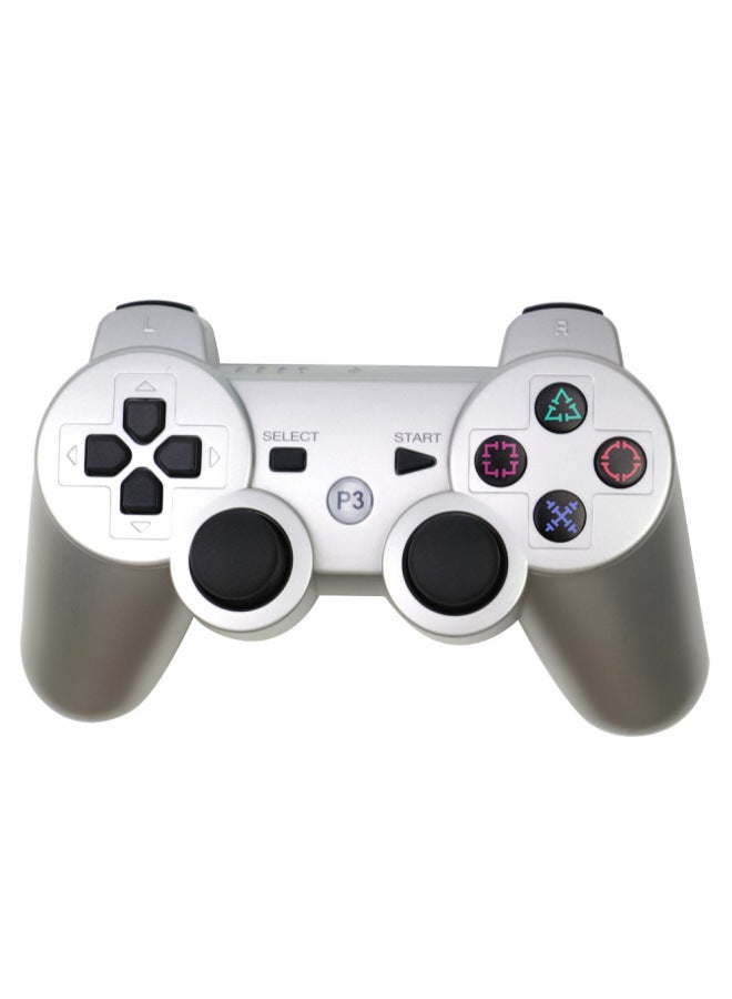 Wireless Bluetooth Ps3 Game Controller Snowflake Button Digital Computer Gamepad For Ps3 Console Gaming Accessories-Product Color:Silver Gray  - Image 1