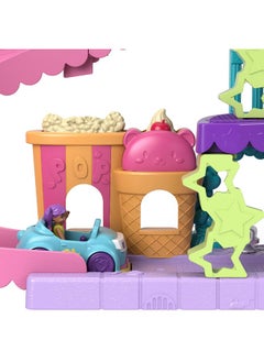 Polly Pocket Pollyville Dolls & Playset, Drive-In Movie Theater With 2 Micro Dolls, 1 Toy Car & 11 Accessories  - Image 3