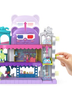 Polly Pocket Pollyville Dolls & Playset, Drive-In Movie Theater With 2 Micro Dolls, 1 Toy Car & 11 Accessories  - Image 4