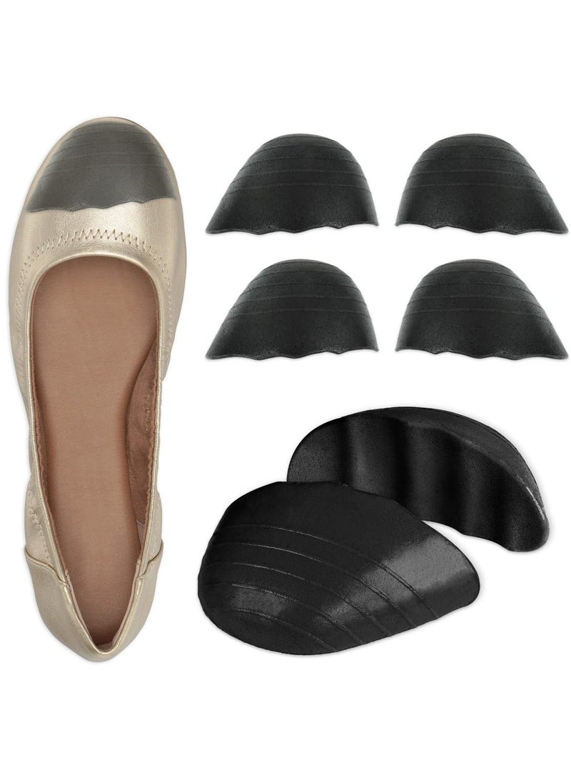 3 Pairs Shoe Filler Inserts, Toe Cushion Insert to Make Shoes Fit Tighter Memory Foam Size Reducer, for High Heels, Dress Shoes, Casual, Flats