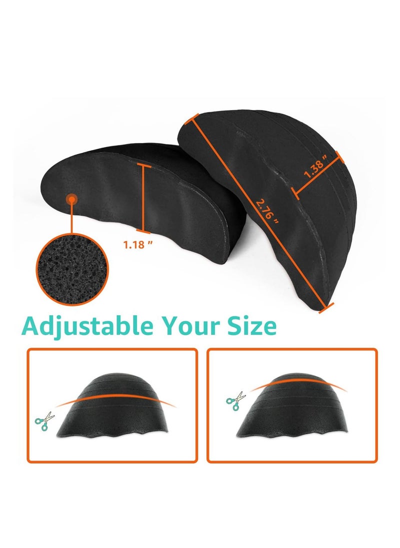 3 Pairs Shoe Filler Inserts, Toe Cushion Insert to Make Shoes Fit Tighter Memory Foam Size Reducer, for High Heels, Dress Shoes, Casual, Flats