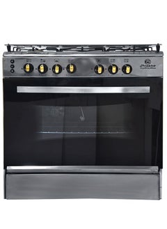 GLOBAL Freestanding Gas Cooker  Classic - 5 Brass Burners - Fully Stainless steel -Brass burner- Van - 60*80 Cm  - Image 4
